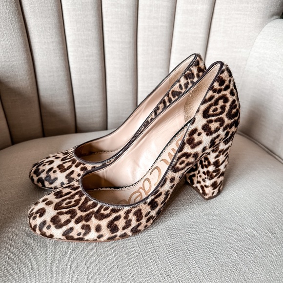 Sam Edelman Stillson Leopard Calf-Hair Pumps - SIZE 8 - Picture 5 of 12